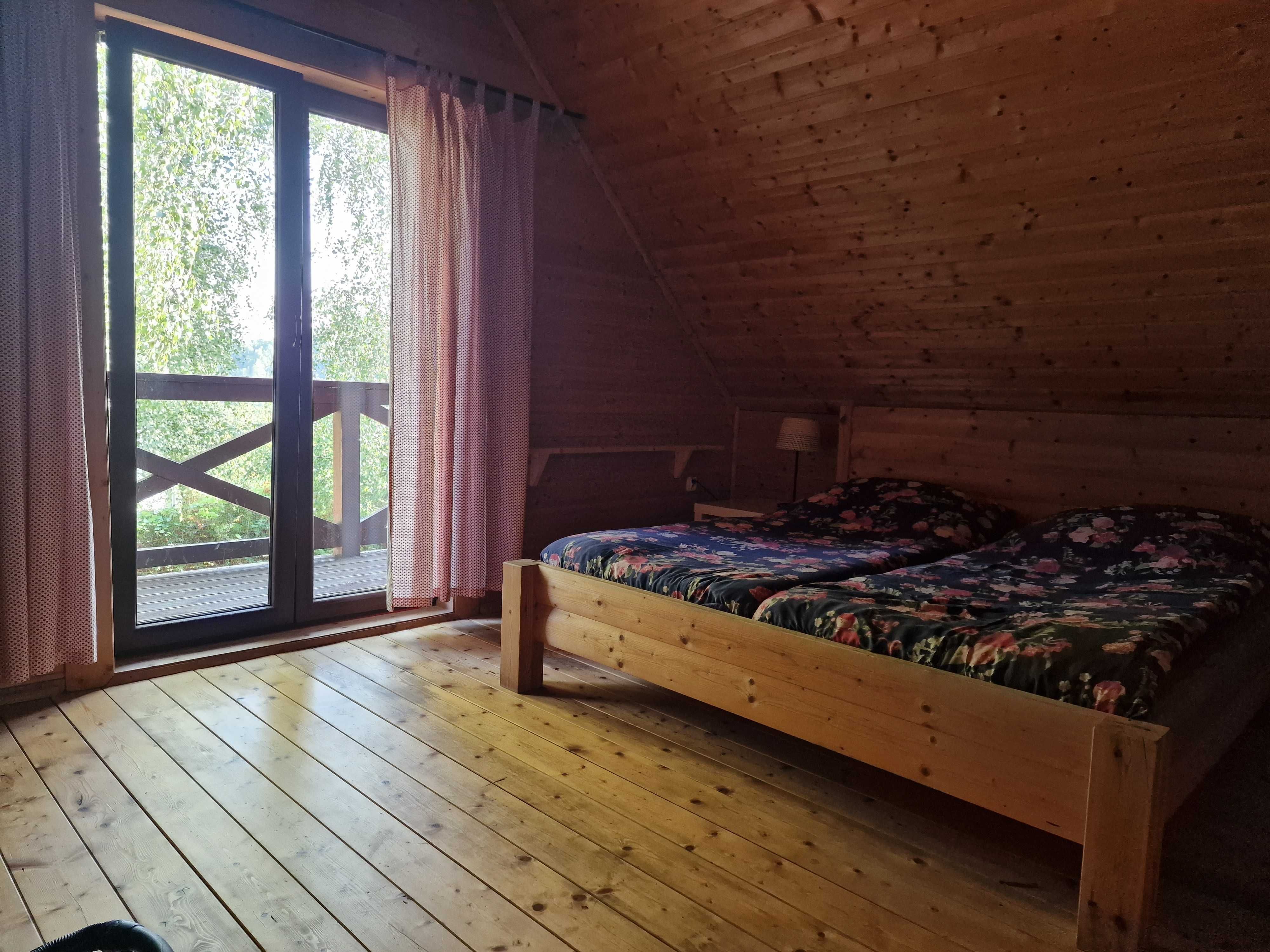 Domek na wynajem Kaszuby Wieżyca blisko jeziora i lasu Sauna Balia