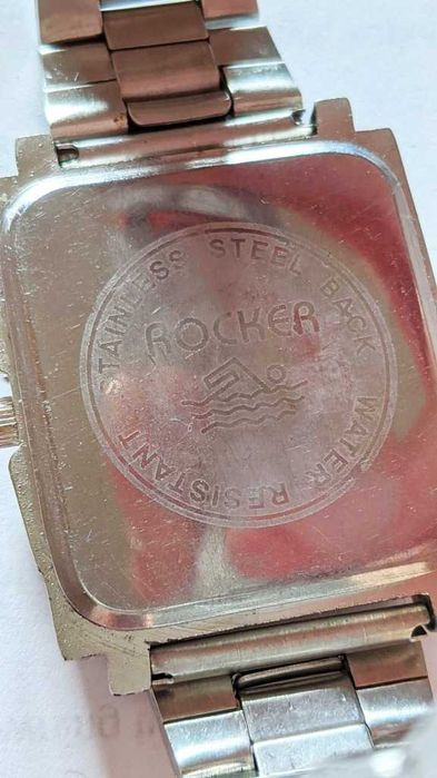 ROCKER Zegarek Męski | Stal-Metal | Beżowa Tarcza