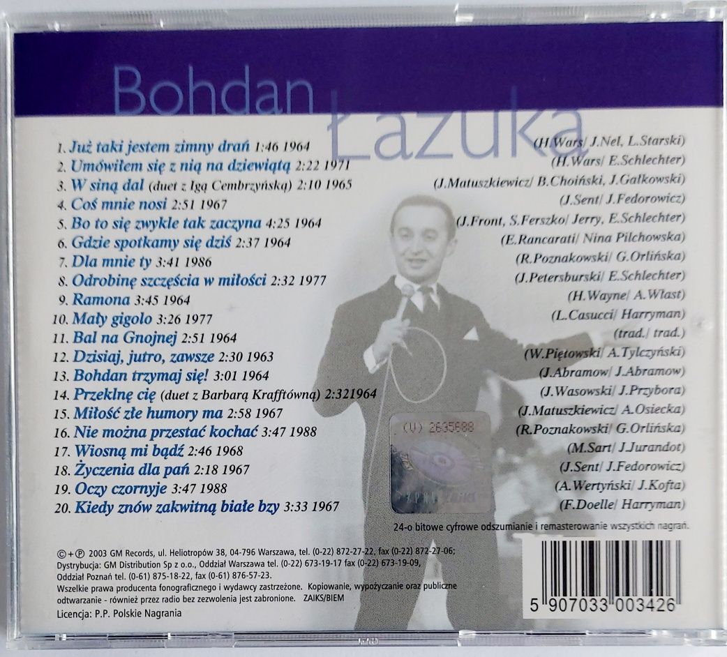 Bohdan Łazuka Złote Przeboje 2003r