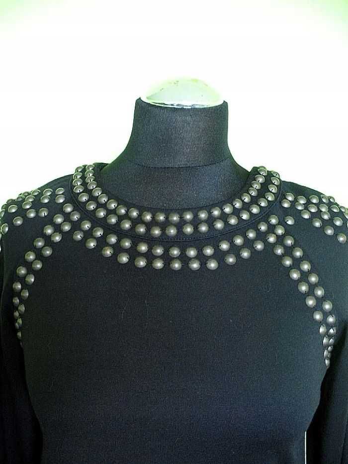 Sukienka - Mini - czarna - 36 S - biust 86 cm