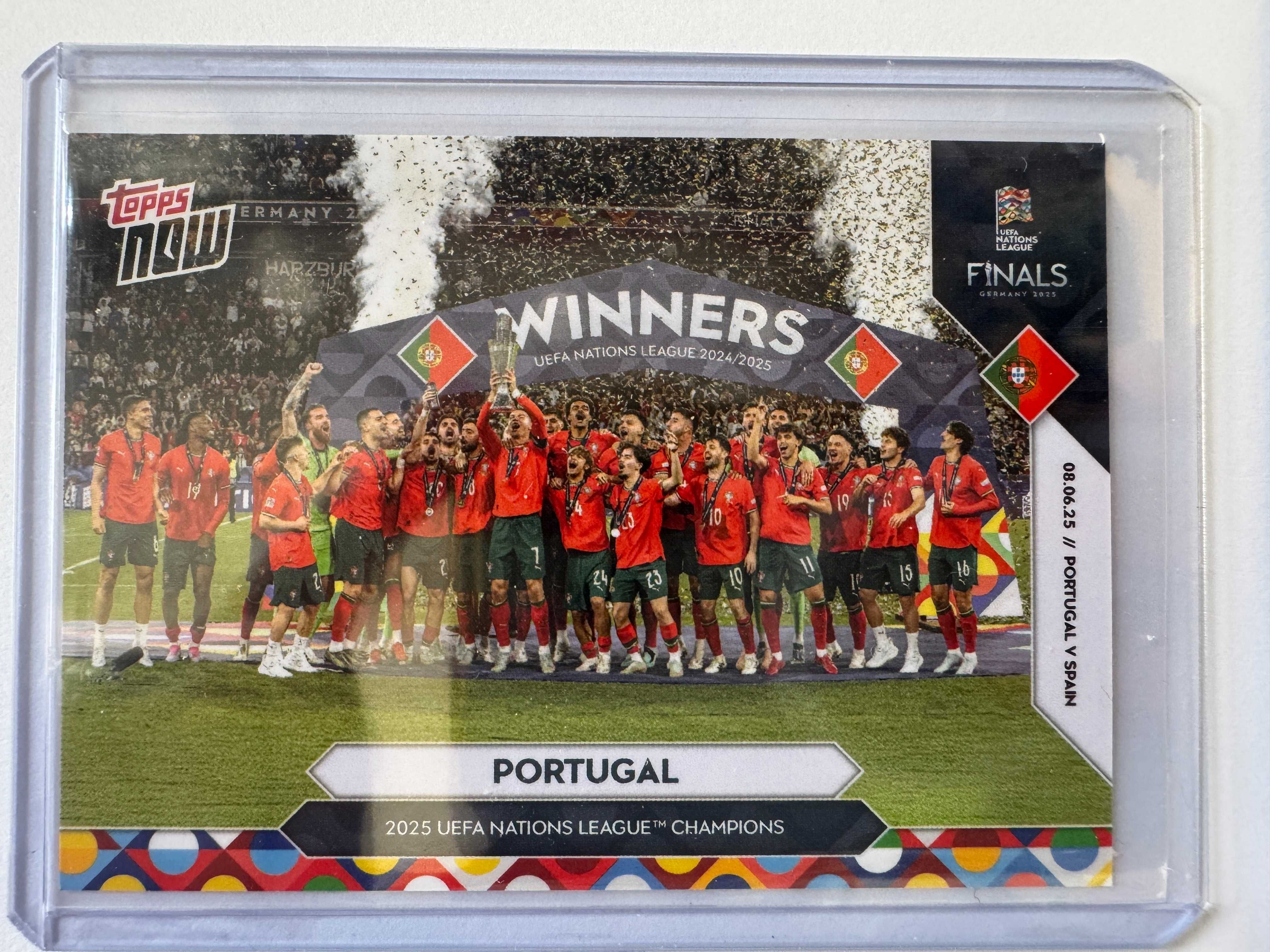 CAMPEÕES Portugal - 2025 UEFA Nations League Topps NOW Cartas
