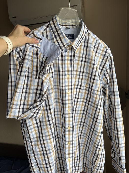 Рубашка мужская клетка Charles Robertson р.54