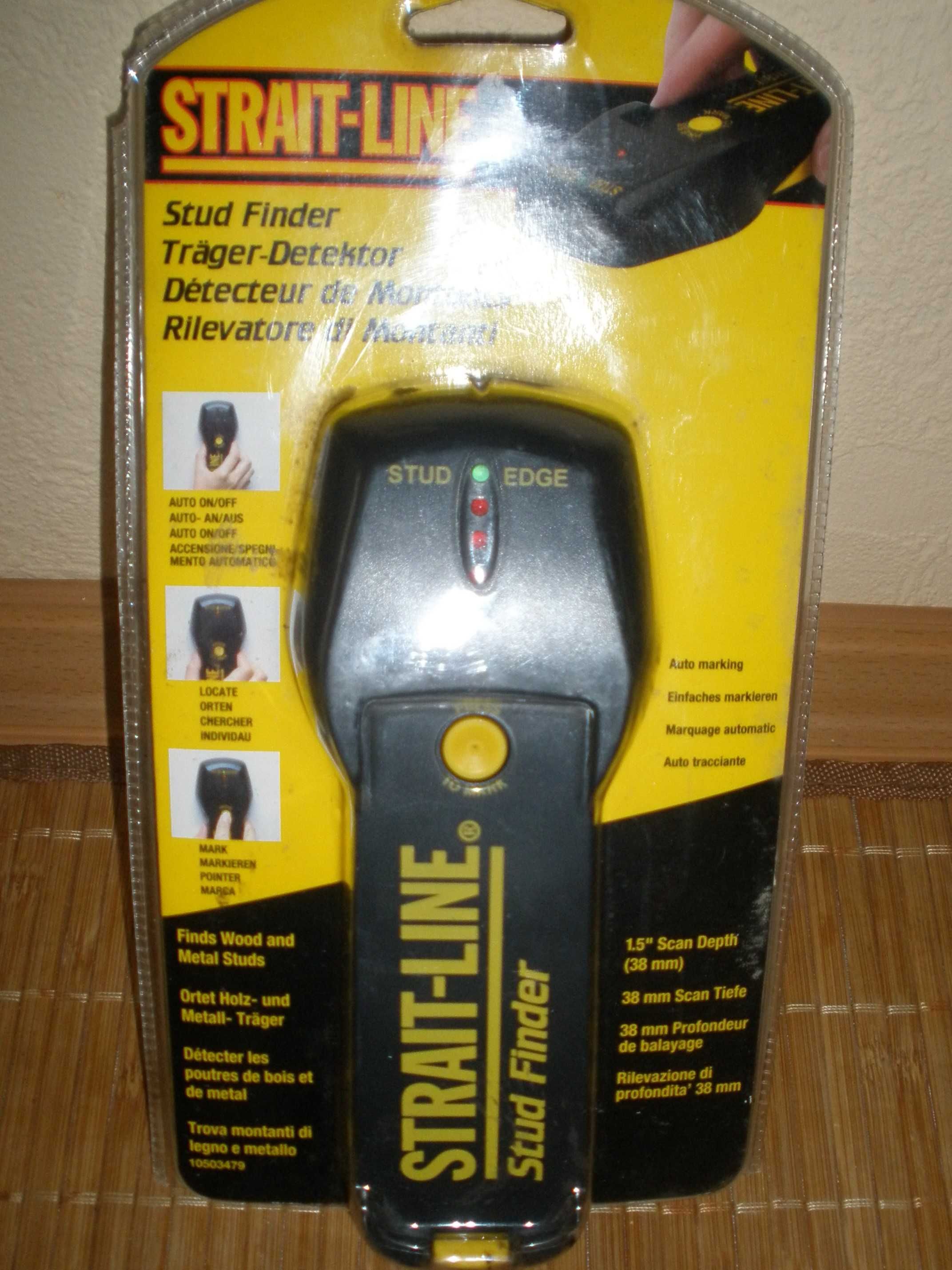 Skaner strait-line stud finder , wykrywacz przewodów .   nowy!