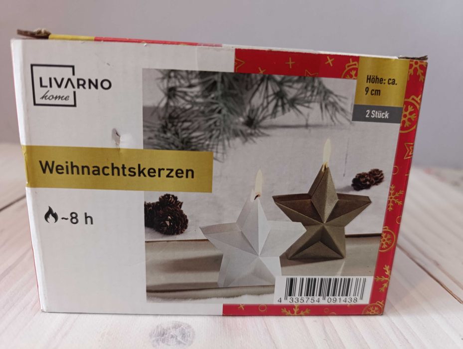 Świąteczne świece Livarno Home – zestaw 2 szt.