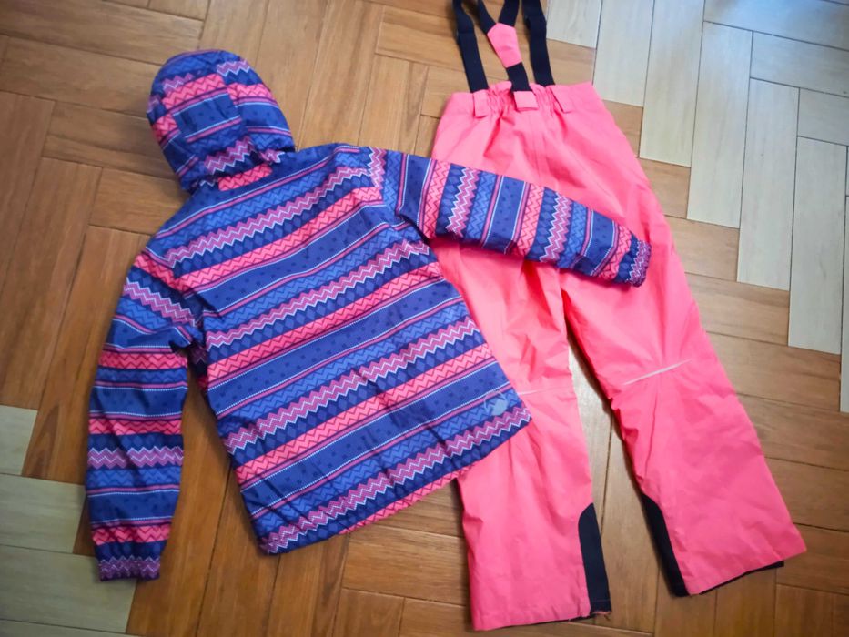 Kombinezon narciarski CRIVIT spodnie kurtka 128/134cm dziewczynka