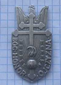 Odznaka 1 DG Bóg Honor Ojczyzna karawaka