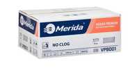 Recznik papierowe Merida premium NO CLOGE,białe,trzywarstwowe