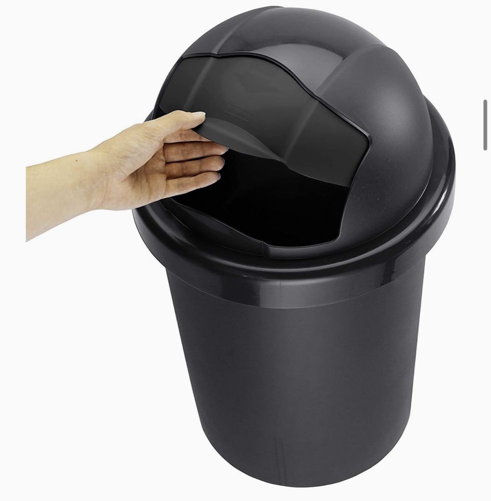 Rotho Roll Bob okrągły kosz na śmieci 30 l z pokrywką