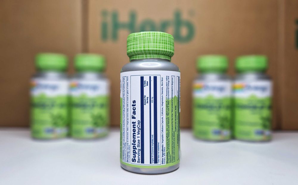 Еврикома довголиста Solaray Tongkat Ali, корінь, 400 мг, 60 капсул