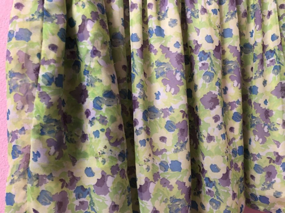 ZARA - Mini Saia Estampada Chiffon - S