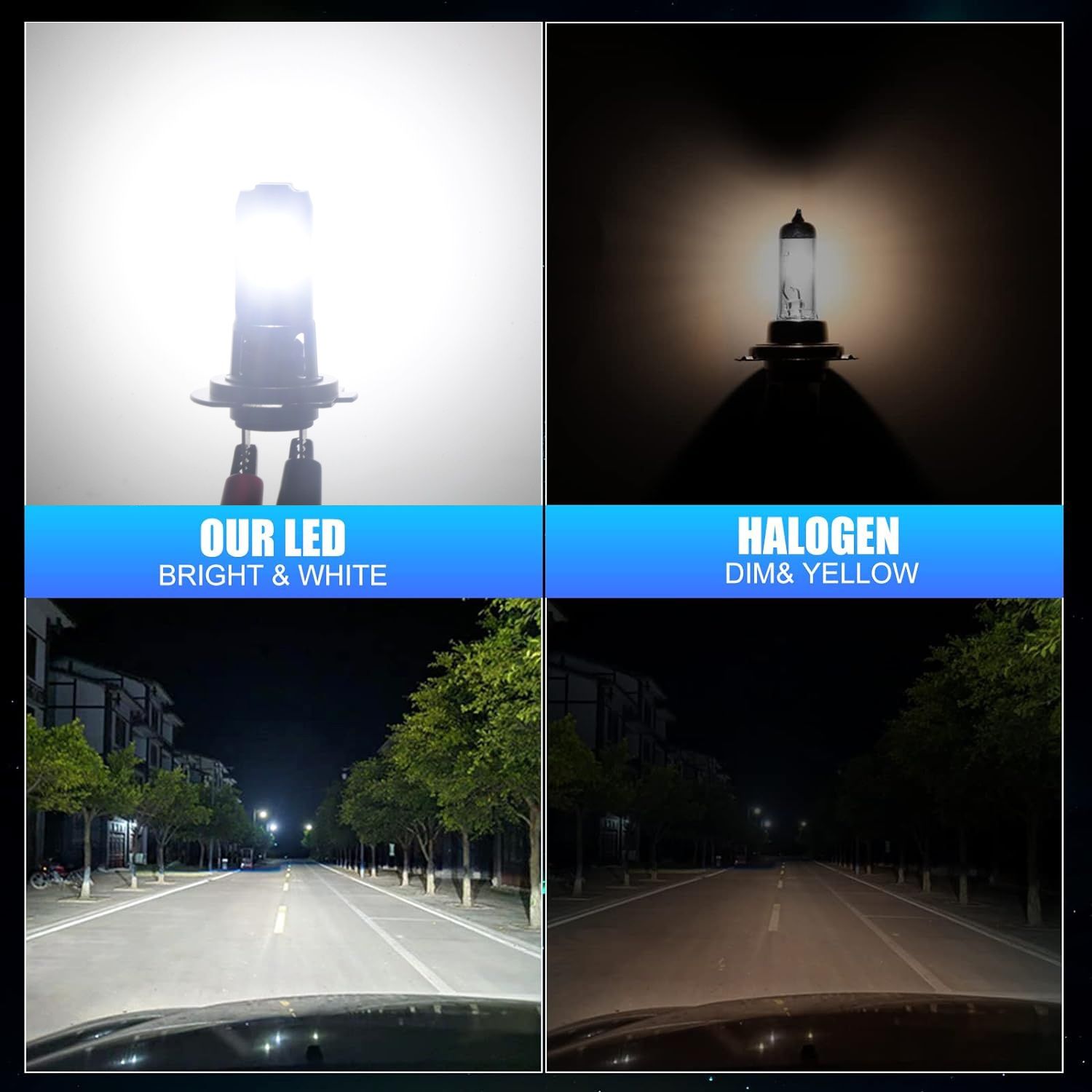 Н7 лампи, лед, Комплект 2шт Led H7 XSTORM