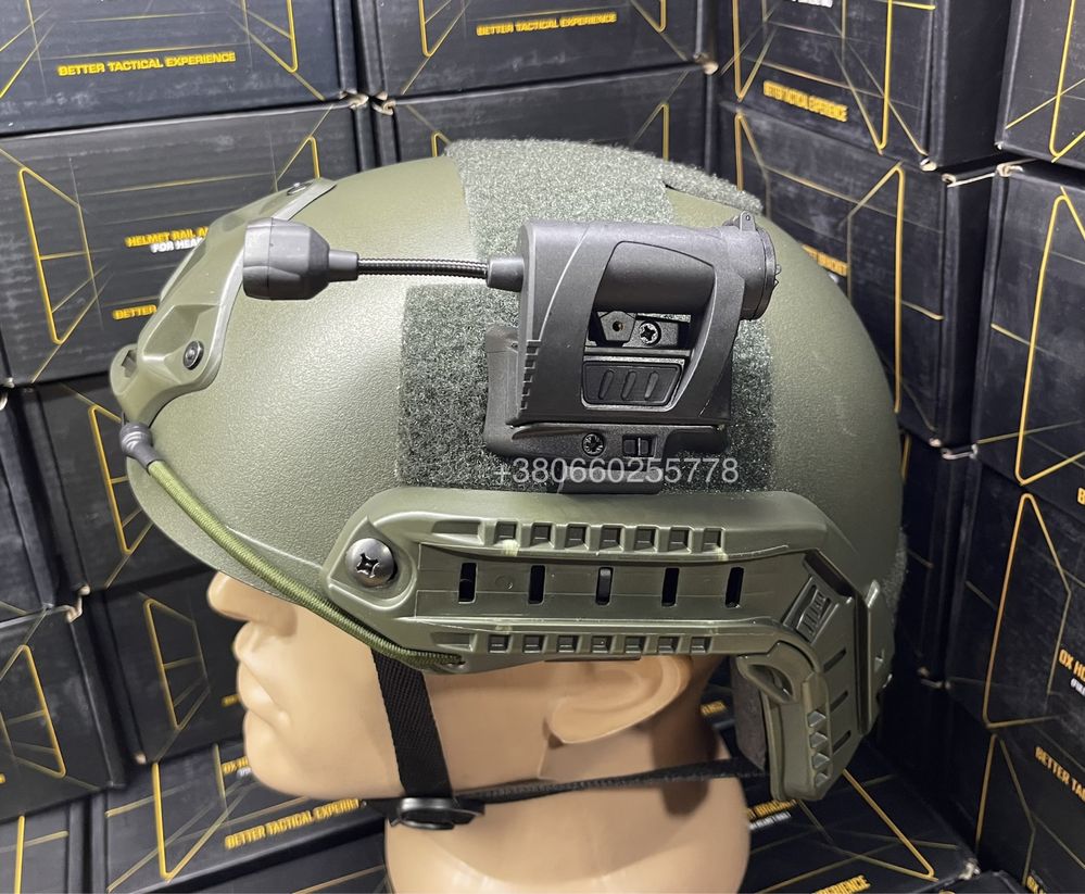 Тактический фонарик на шлем Mpls4 тактичний ліхтарик на шолом