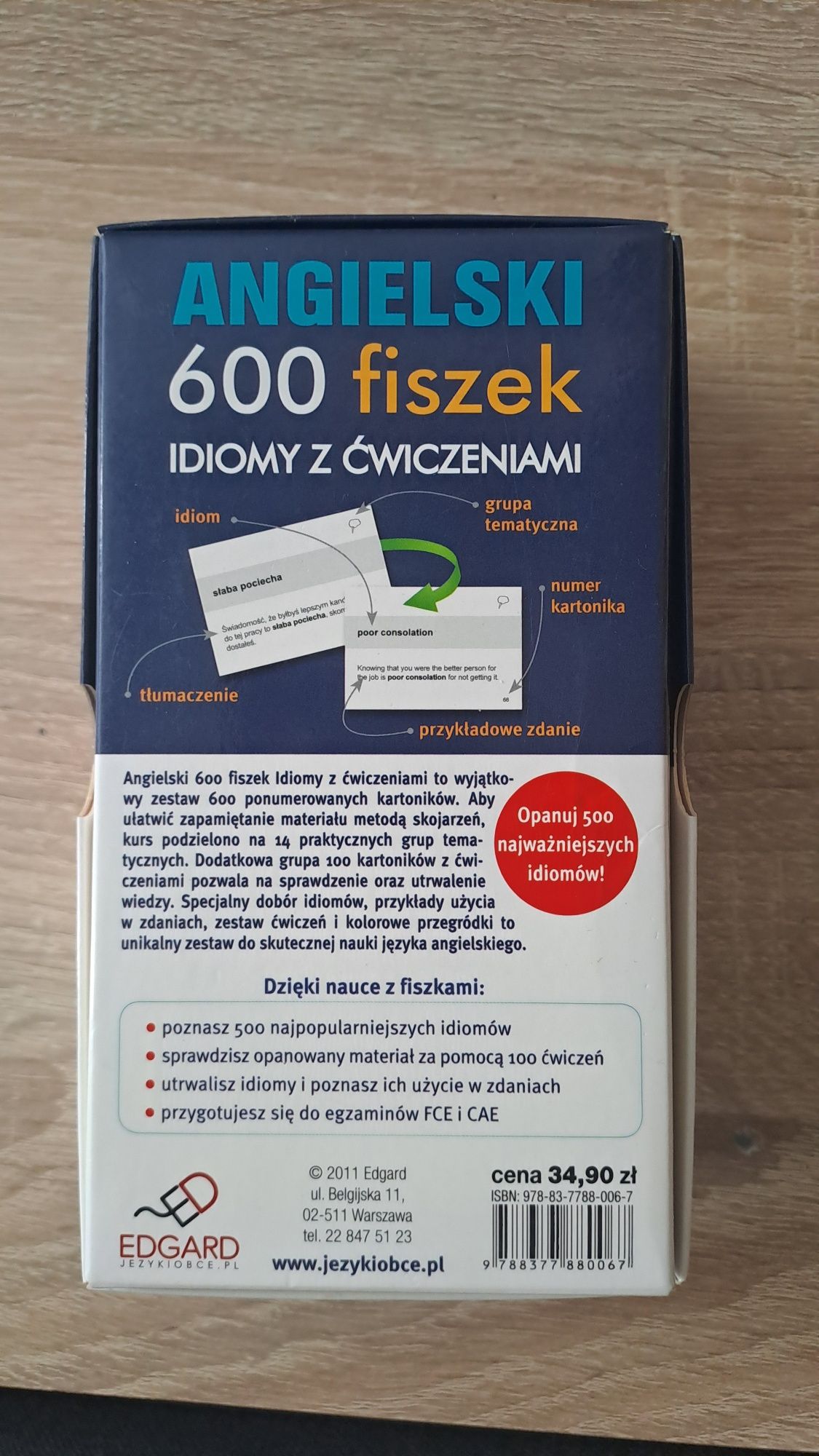 600 fiszek z j. angielskiego