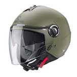 Kask otwarty jet CABERG z bledną RIVIERA V4X zielony mat MILITARY