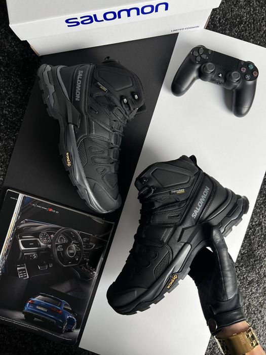 Зимові кросівки чоловічі Salomon Quest 4 GTX Fur 41-46р Хутро Gore-Tex