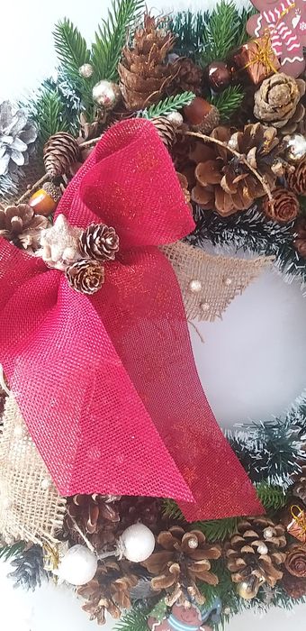 Wianek na  Bożego Narodzenia. Ręczne  zrobiony.  50cm