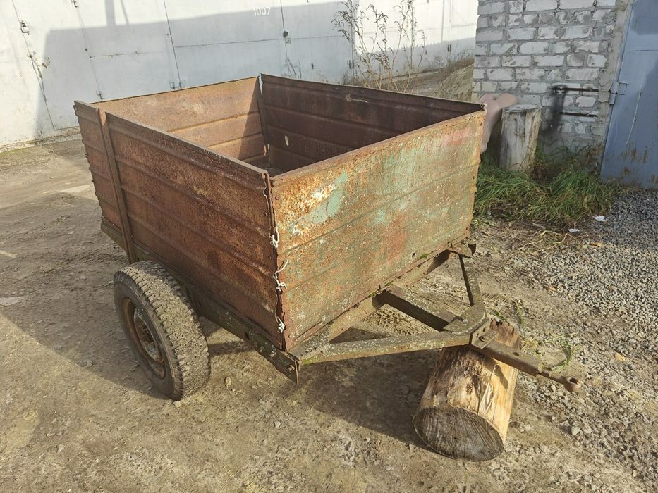 Самодельный Прицеп легковой для мотоблока причіп