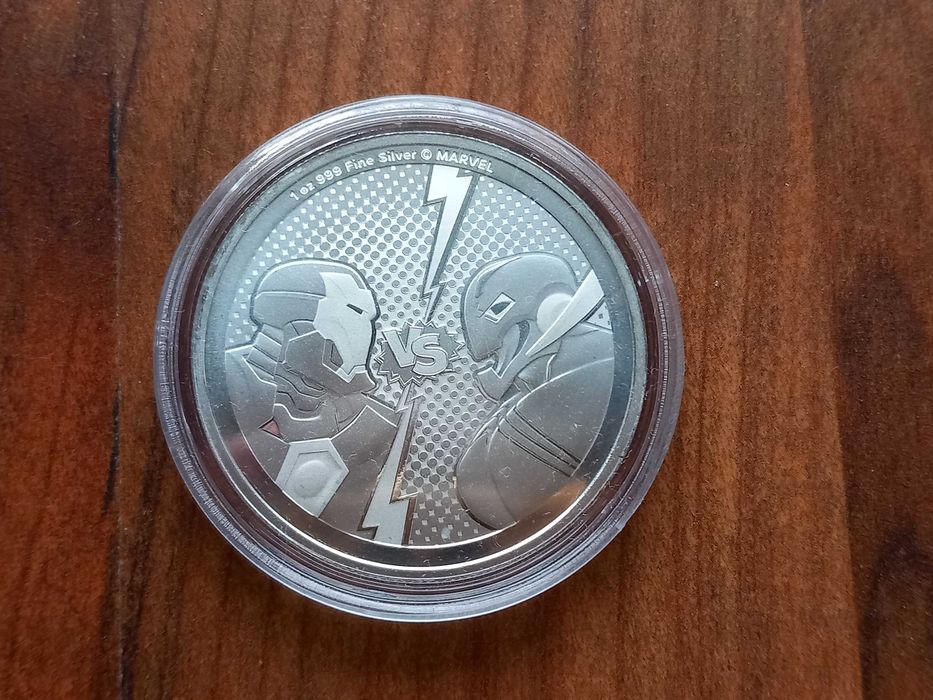 Moeda 1oz "Iron Man vs Ultron"