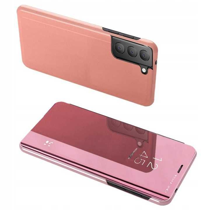 Etui Case Flip Clear View do Samsung Galaxy S21 FE + Szkło