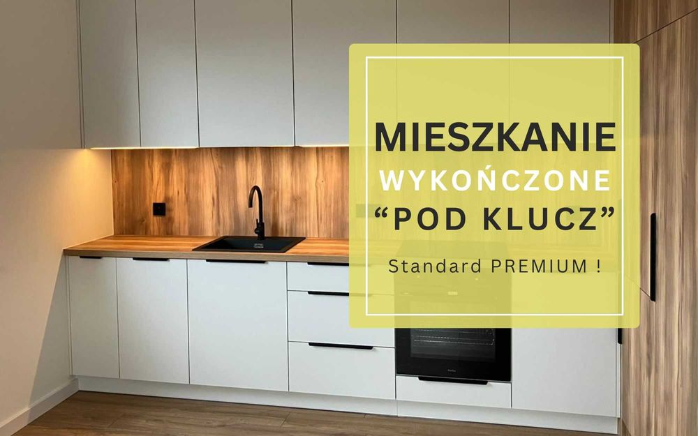 Nowe i wykończone mieszkanie 3-pokojowe z balkonem 9m²
