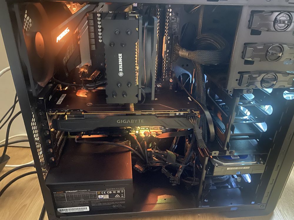 Ігровий пк Amd Ryzen 2600(i5)+/32/nvme 256/ hdd 500 /ssd 500/+ gtx1080