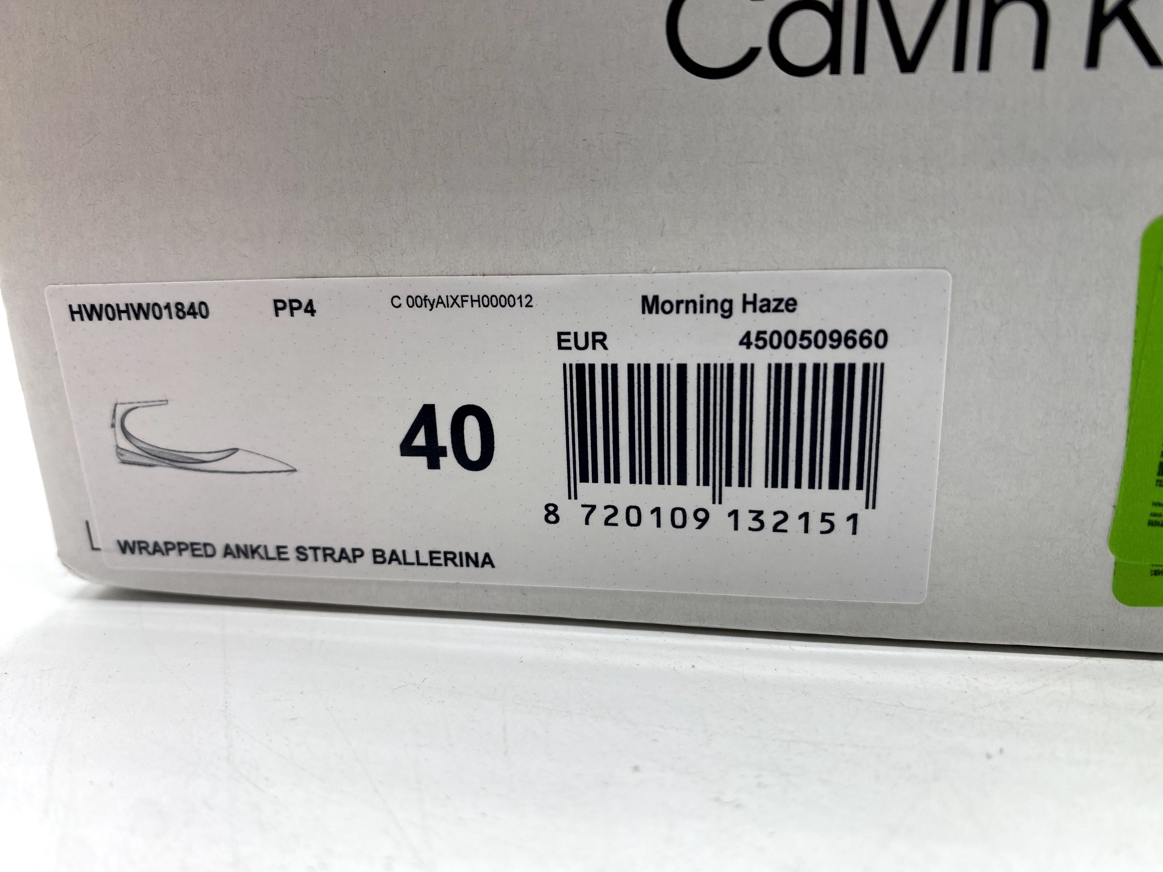 Calvin Klein Baleriny Wrapped Ankle Strap Ballerina rozmiar 40
