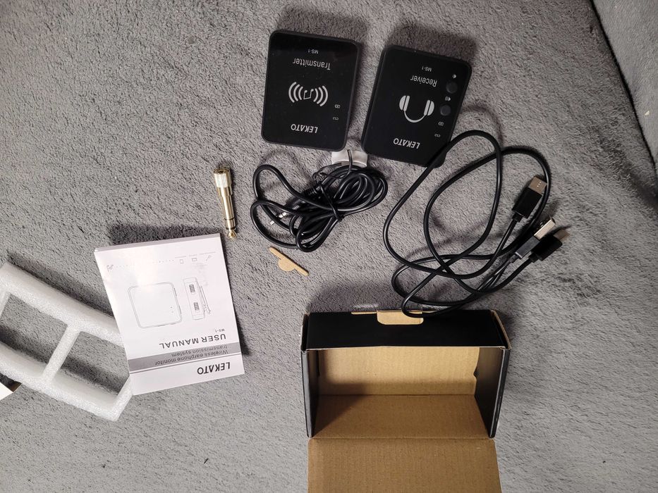 Lekato ms-1 bezprzewodowy system monitorowania dousznego nadajnik