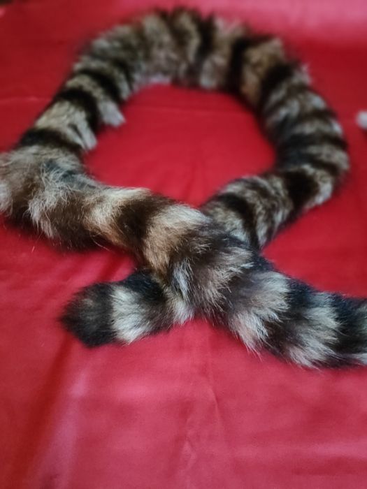 Szalik z naturalnego futra