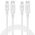 Kabel Spigen DuraSync MFi USB-C / Lightning 2-Pack 100 cm - biały