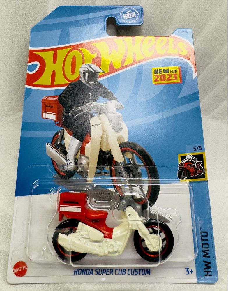 Колекційний мотоцикл Хот Вілс Hot Wheels Honda Super Cub Custom