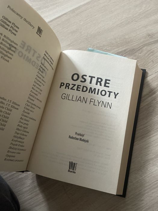 Książka ostre przedmioty