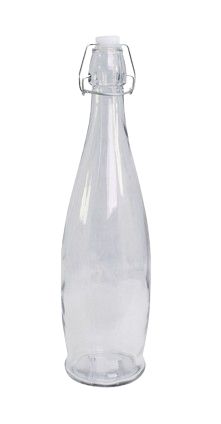 Butelka szklana 1 litr bezbarwne szkło wymiary 34x10x7
