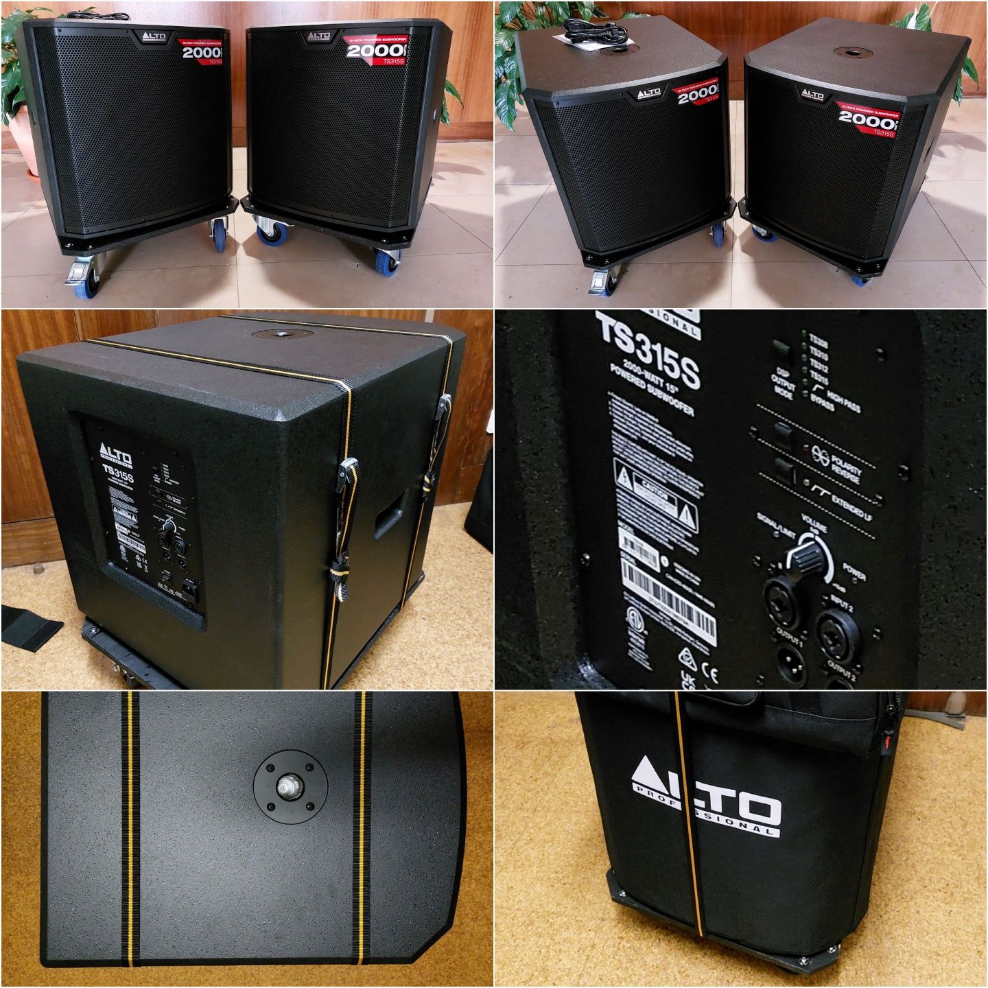 2x Subs ALTO TS315S c/extras + Line6 Filter PRO + Mackie Onyx 1220 FC