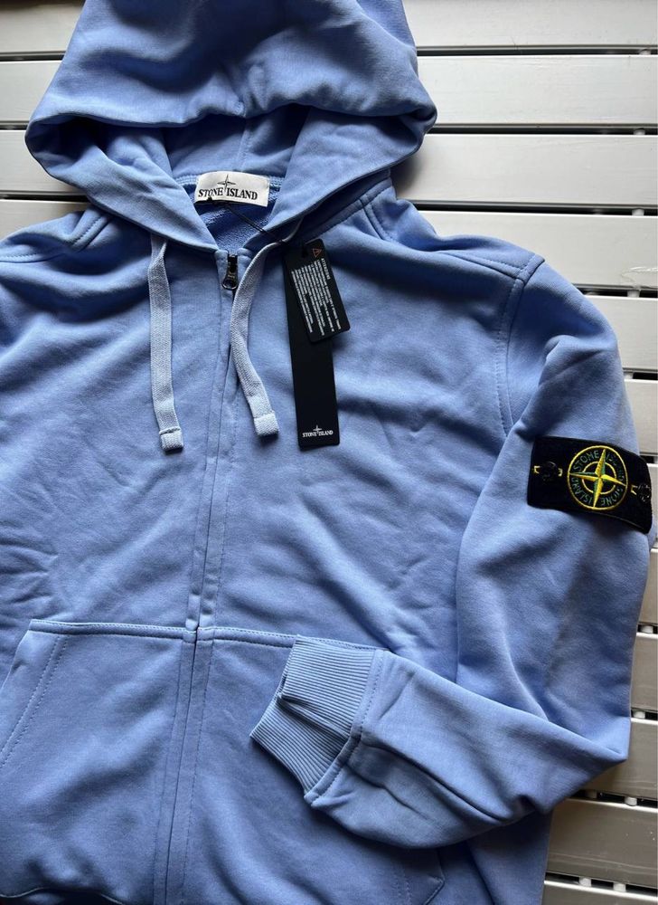 Мʼятний Зіп Худі Stone Island | Кофта Стон Айленд | Стонік S-XL |