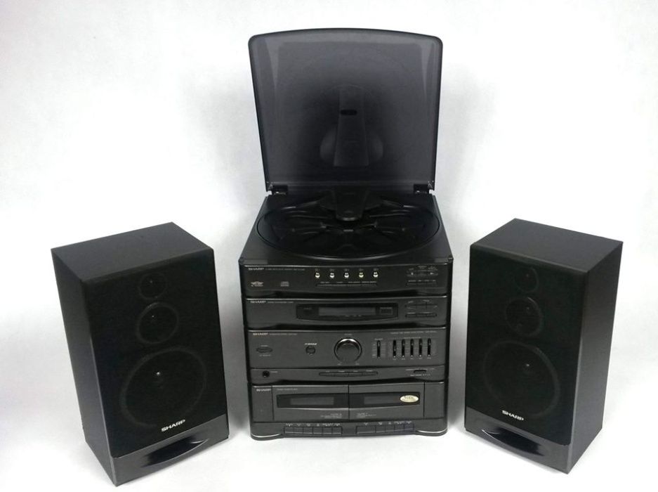 Wieża Sharp CMS-R400CDH(GY) magnetofon radio compact karuzela na 5 CD