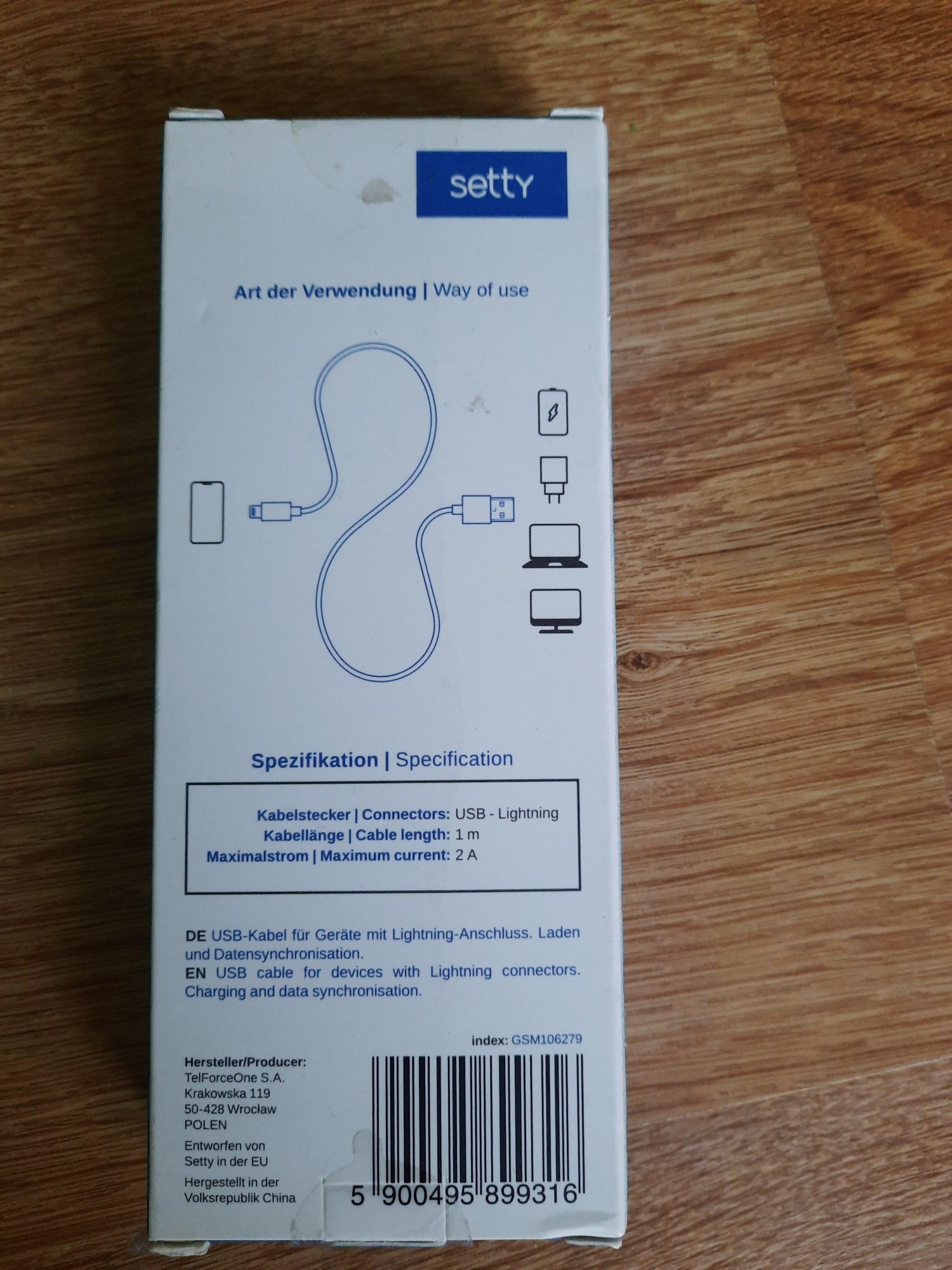Kabel lightning Setty