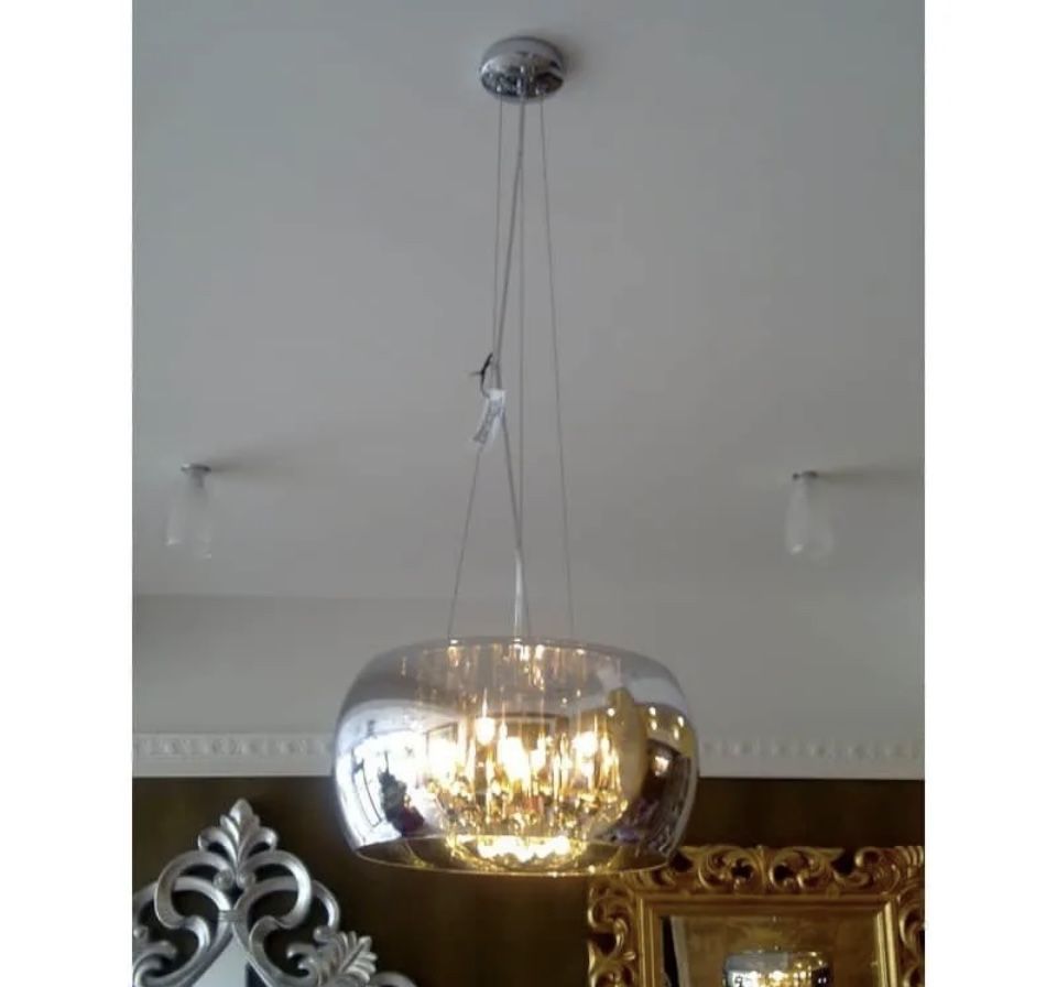 Designerska lampa Zuma Crystal Line, średnica - 26 cm