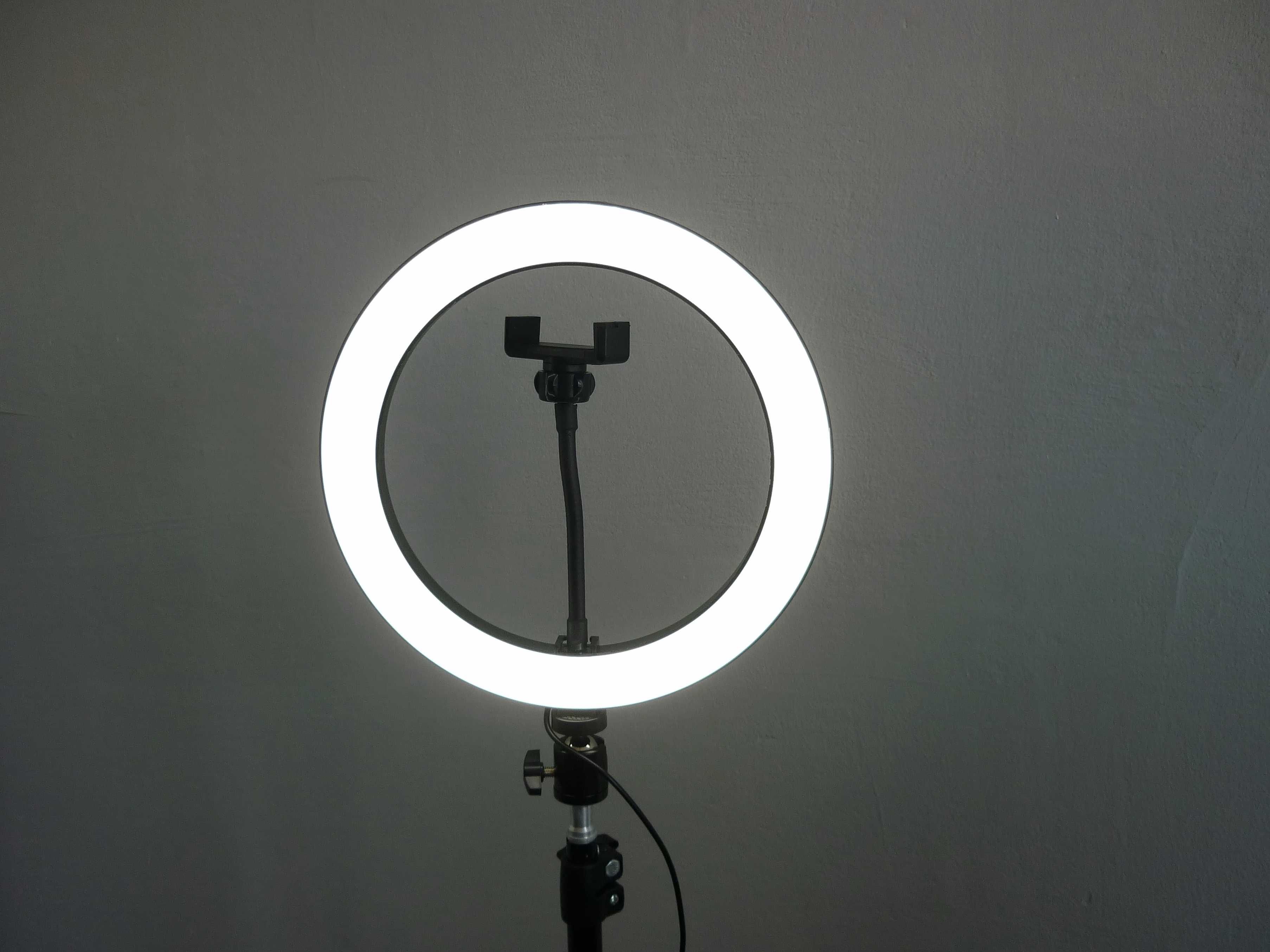 Лампа 33 см ргб кольцевой свет на штативе 2м, с держателем и шарниром