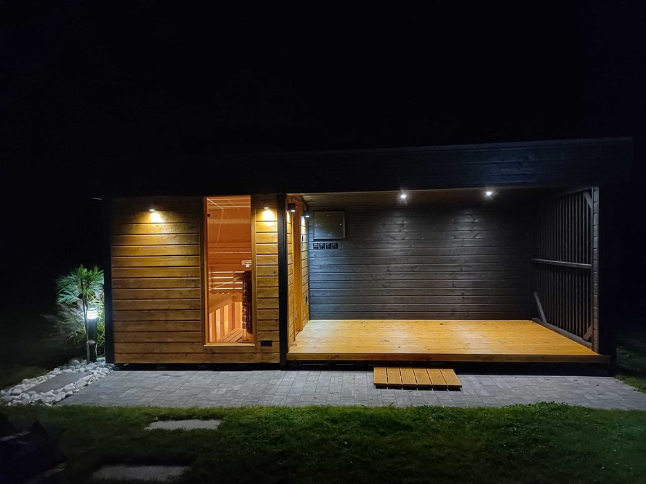 Sauna Ogrodowa ocieplona z dużym Tarasem - indywidualne realizacje!
