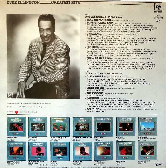 Duke Ellington – Greatest Hits 1983 LP платівка / vinyl /вініл