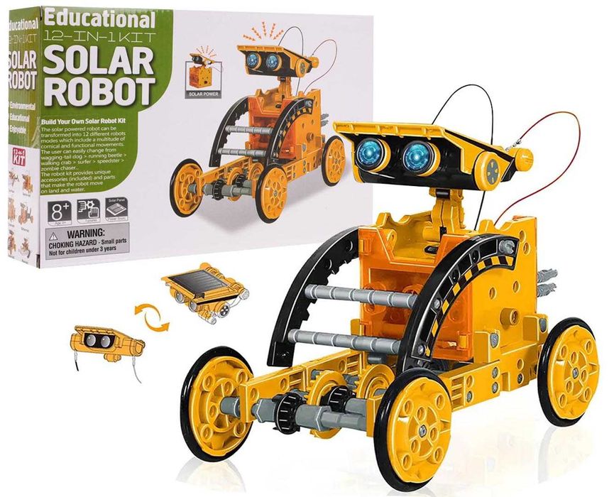 Zestaw Pojazdów Solarnych 12w1 Pomarańczowy ZAU.1232-68