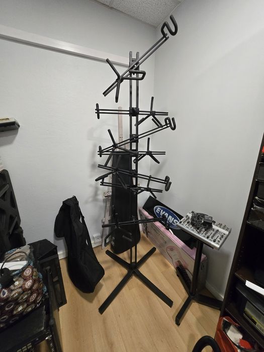 Suporte vertical quik lok para 7 guitarras