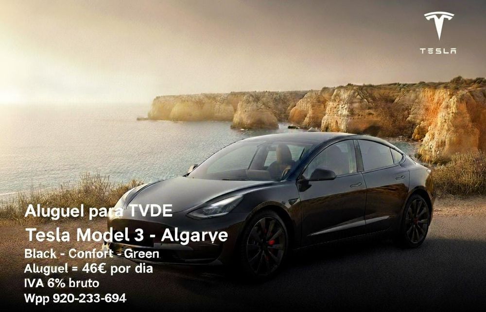 Tesla model 3 tvde