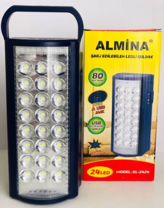 Ліхтар з павербанком Almina/24Led 30000mАг