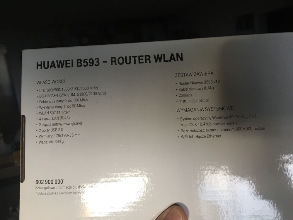Router Wlan Huawei B593 na kartę SIM