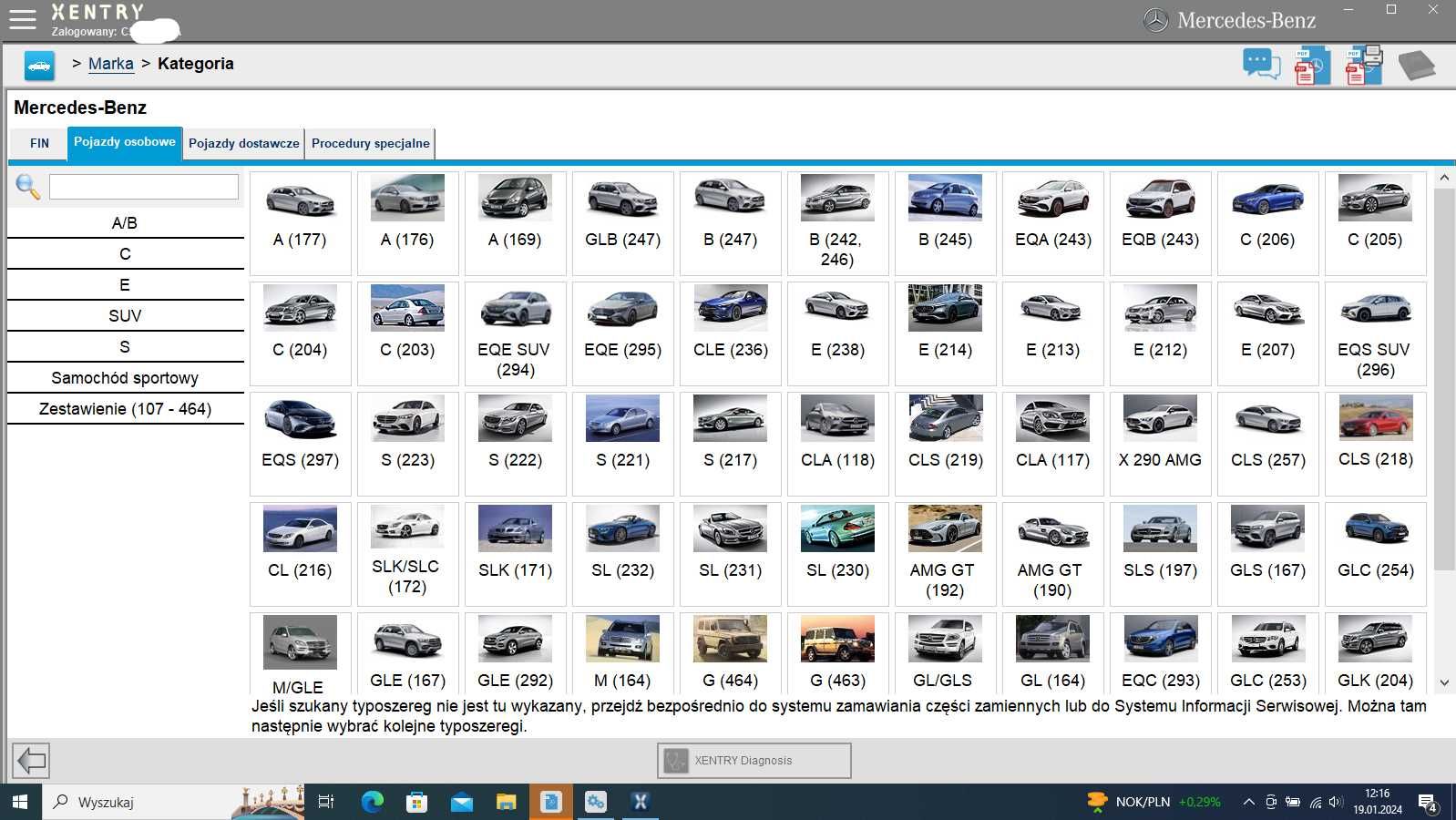 Diagnostyka komputerowa Mercedes W223 W206 W254 W297