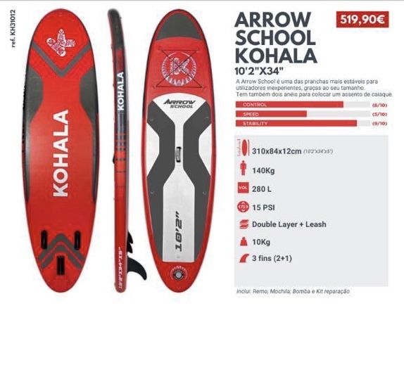 Prancha de SUP Kohala Arrow 10’2