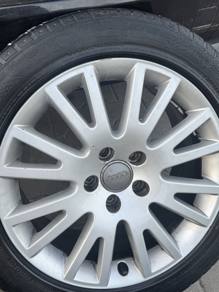 Felgi 5x112 od audi. 225/50 R17 w dobrym stanie
