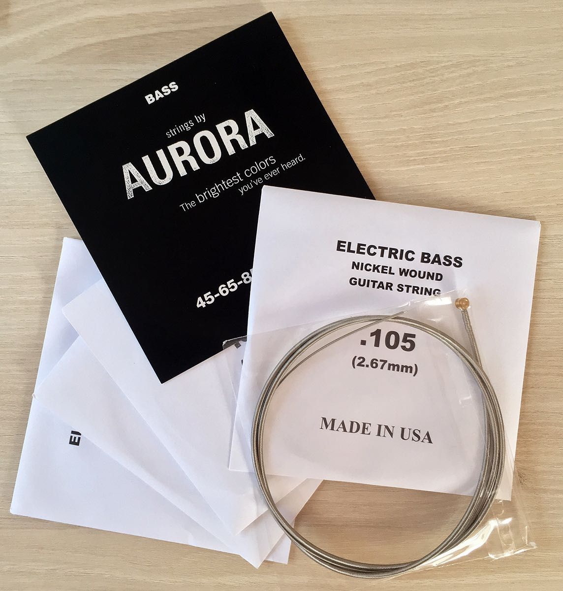 Aurora Premium 5-String Bass Strings 45-125 басові струни, нові