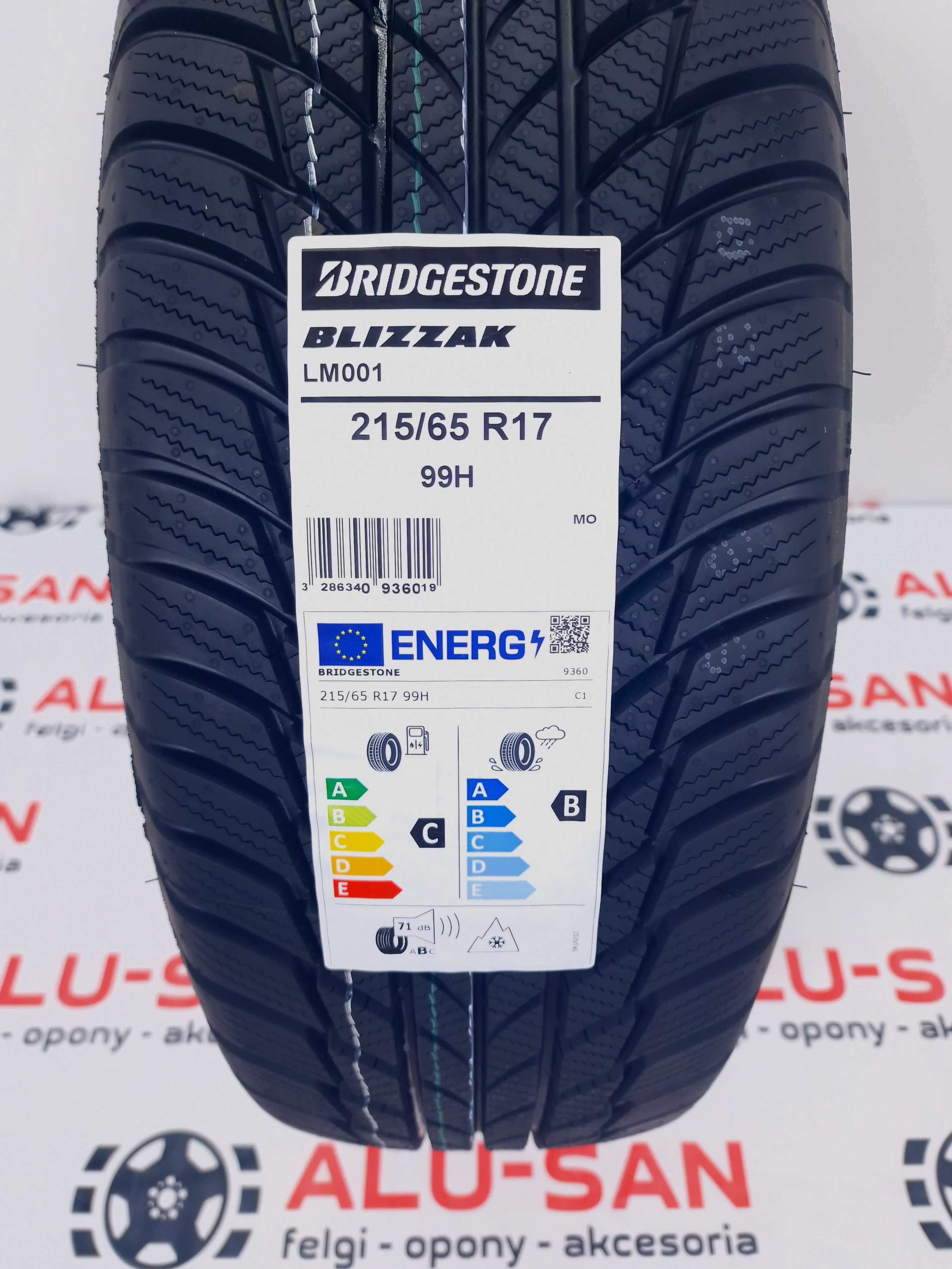 NOWE zimowe OPONY 215/65R17 Bridgestone Blizzak LM001 MO -Montaż GRATI